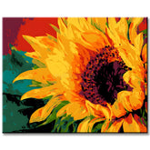 Malen nach Zahlen Sonnenblume