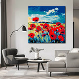 Malen nach Zahlen MohnBlume Feld