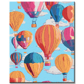 Malen nach Zahlen Heißluftballone