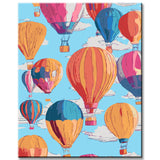 Malen nach Zahlen Heißluftballone