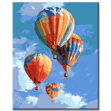 Malen nach Zahlen Farbige Ballon und Emotionen