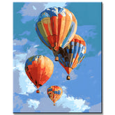 Malen nach Zahlen Farbige Ballon und Emotionen