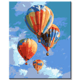 Malen nach Zahlen Farbige Ballon und Emotionen