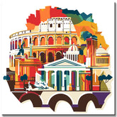 Malen nach Zahlen Weltstadt Skylines - Rom