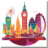Malen nach Zahlen Weltstadt Skylines - London