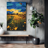 Malen nach Zahlen Sonnenblumen bei Sonnenuntergang