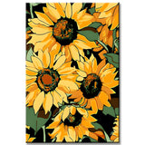 Malen nach Zahlen Sonnenblumen Kunst