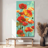 Malen nach Zahlen Aquarell Mohn Blumen