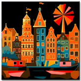 Malen nach Zahlen Kunst Amsterdam Holland Niederlande