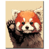 Malen nach Zahlen Tier im Profil