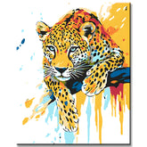 Malen nach Zahlen Tierkunst Leopard auf dem Baum