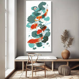 Malen nach Zahlen Rote und Schwarze Fische