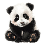 Malen nach Zahlen Baby Panda beim Spielen