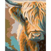Malen nach Zahlen Schottisches Hochlandrind