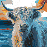 Malen nach Zahlen Highland Hochland Rind Kunst
