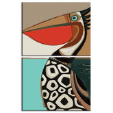 Malen nach Zahlen Minimalismus Kunst Tukan 2-teilig Versand aus DE