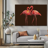 Malen nach Zahlen Polygon Art Flamingo