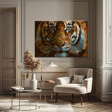 Malen nach Zahlen Polygon Art Tiger