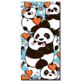 Malen nach Zahlen für Kinder Panda Liebe