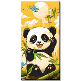 Malen nach Zahlen für Kinder Bambus Panda