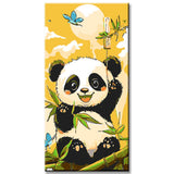 Malen nach Zahlen Bambus Panda