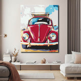 Malen nach Zahlen Retro Auto VW Käfer