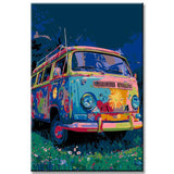 Malen nach Zahlen Retro Van VW Bulli