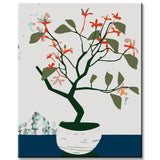 Malen nach Zahlen Zen Zweig Baum