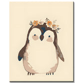 Malen nach Zahlen Pinguin auf Papier