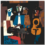 Malen nach Zahlen Kunst 3 Musiker