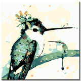 Malen nach Zahlen Moderne Kunst Vögel I