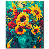 Malen nach Zahlen Kunst Blütenstand