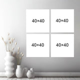 Folk Art auf Bilderwand Stilvolle und Traditionelle LeinwandBilder für Ihre Wanddekoration, 4-teilig