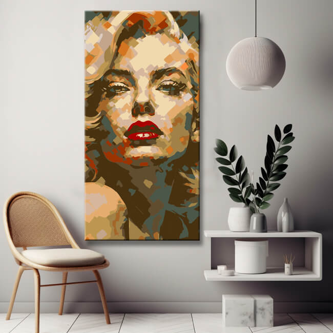 Verführerische Marilyn Monroe - Malen nach Zahlen