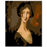 Malen nach Zahlen Malerei Dame Porträt