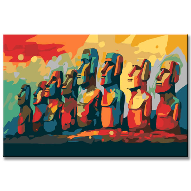 Malen nach Zahlen Skulpturen Abstrakt