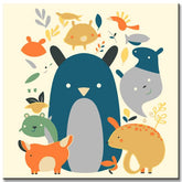 Tierkinder - Malen nach Zahlen