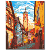 Malen nach Zahlen Deutsche Altstadt