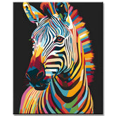 Malen nach Zahlen Tierkunst Zebra Porträt I