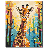 Malen nach Zahlen: Giraffenportrait