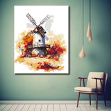 Malen nach Zahlen: Windmühle II