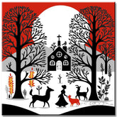 Schwedische Volkskunst 2 - Malen nach Zahlen