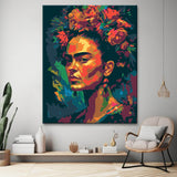 Gemälde Frida Kahlo Stil Malen nach Zahlen