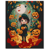 Malen nach Zahlen für Kinder Halloween Nacht