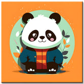 Malen nach Zahlen für Kinder Panda Bärchen