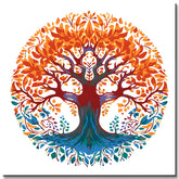 Mandala Lebensbaum - Malen nach Zahlen