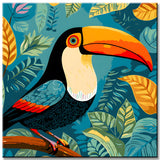 Tukan Vogel - Malen nach Zahlen