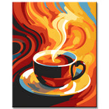 Malen nach Zahlen: Stillleben Kaffeetasse