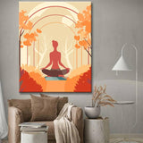 Yoga-Bild zum Ausmalen Malen nach Zahlen Kunst