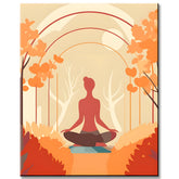 Yoga-Bild zum Ausmalen Malen nach Zahlen Kunst